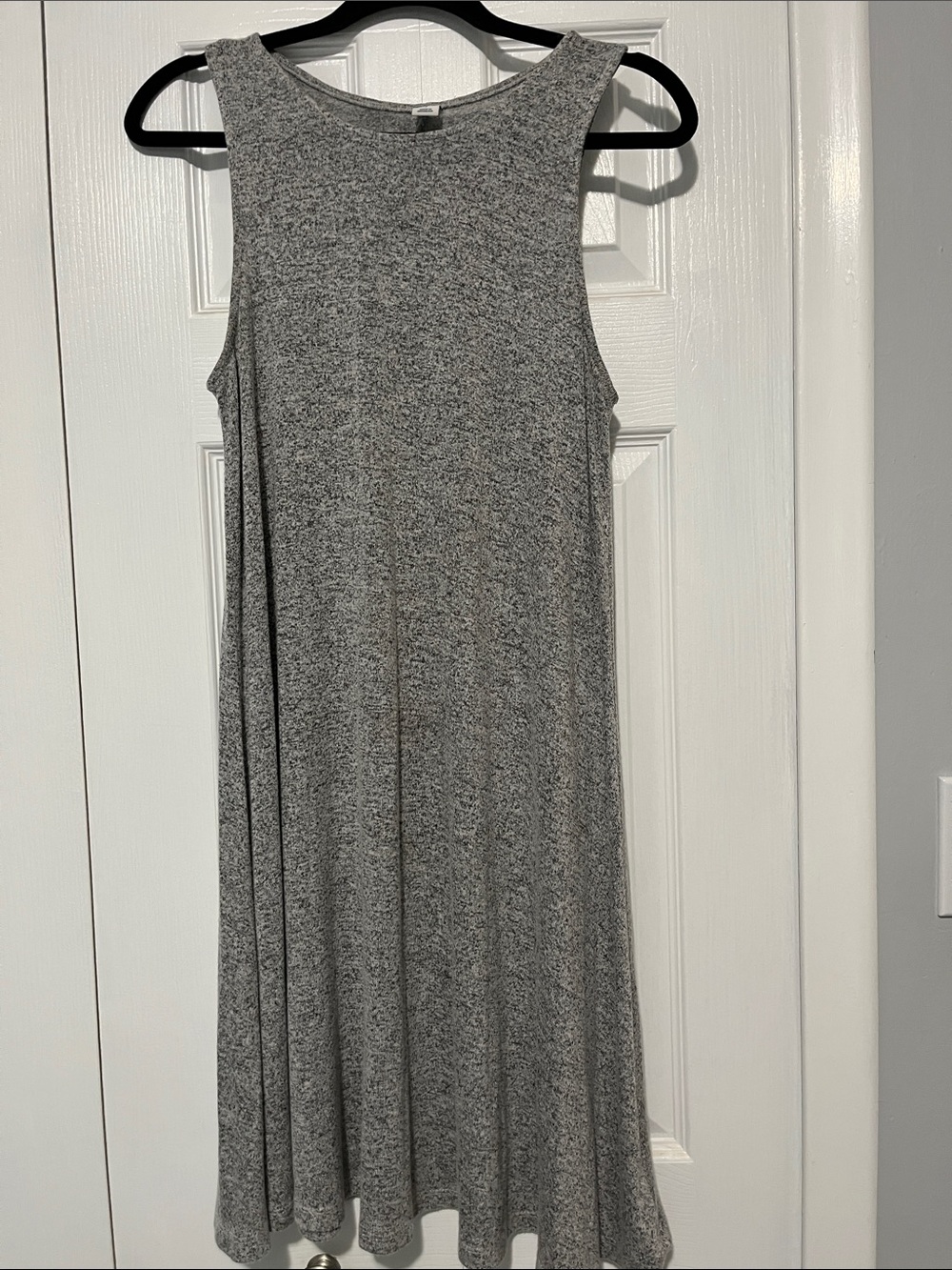 Old Navy Gray Sleeveless Midi Swing Dress